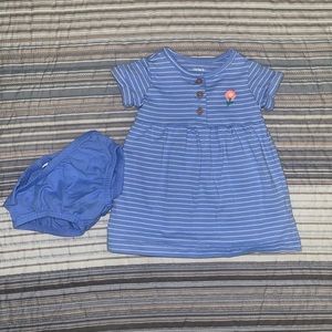 Blue stripped dress